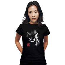 Load image into Gallery viewer, Shirts Fitted Shirts, Woman / Small / Black Gengar Ink
