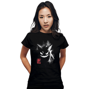 Shirts Fitted Shirts, Woman / Small / Black Gengar Ink