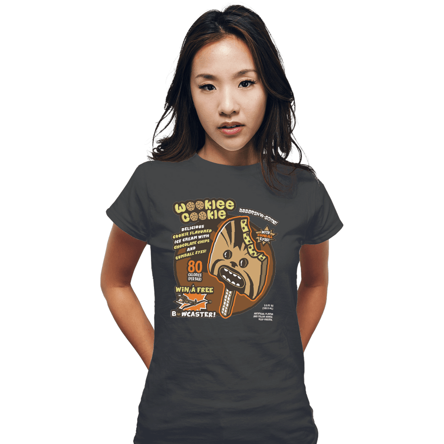 Shirts Fitted Shirts, Woman / Small / Charcoal Wookiee Cookie