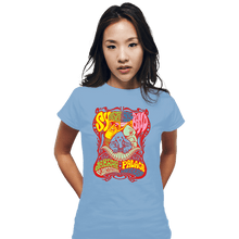 Load image into Gallery viewer, Daily_Deal_Shirts Fitted Shirts, Woman / Small / Powder Blue The Rebo Band
