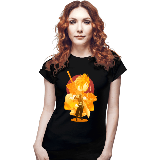 Daily_Deal_Shirts Fitted Shirts, Woman / Small / Black Mako-Eyed Mercenary
