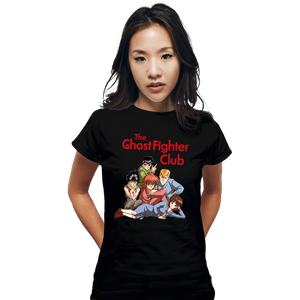 Secret_Shirts Fitted Shirts, Woman / Small / Black Ghost Fighters Club