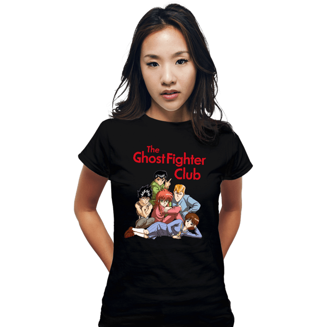 Secret_Shirts Fitted Shirts, Woman / Small / Black Ghost Fighters Club