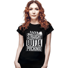 Load image into Gallery viewer, Shirts Fitted Shirts, Woman / Small / Black Straight Outta Pochinki
