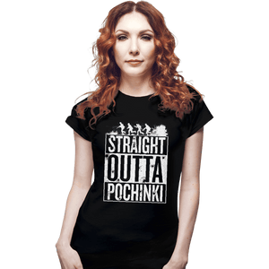 Shirts Fitted Shirts, Woman / Small / Black Straight Outta Pochinki