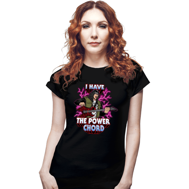 Secret_Shirts Fitted Shirts, Woman / Small / Black Power Chord