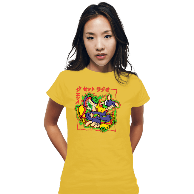Daily_Deal_Shirts Fitted Shirts, Woman / Small / White Jet Set Adventure