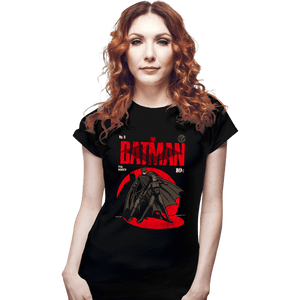 Daily_Deal_Shirts Fitted Shirts, Woman / Small / Black Bat Comics