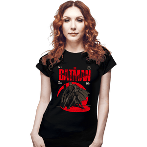 Daily_Deal_Shirts Fitted Shirts, Woman / Small / Black Bat Comics