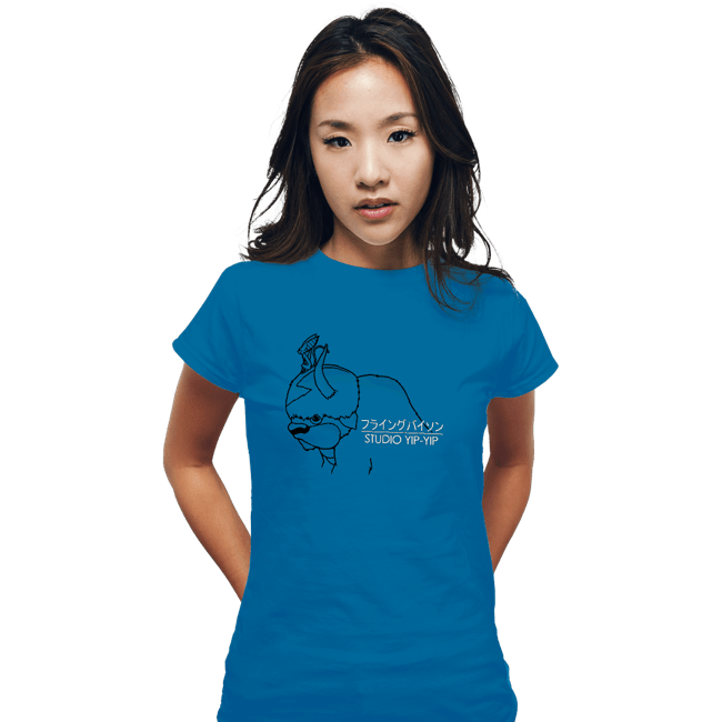 Shirts Fitted Shirts, Woman / Small / Sapphire Studio Yip Yip