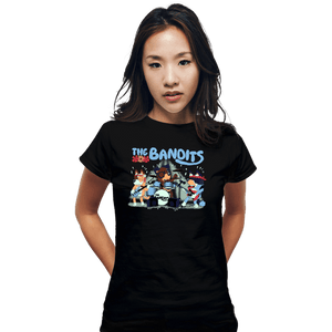 Daily_Deal_Shirts Fitted Shirts, Woman / Small / Black The Bandits