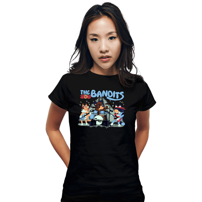 Daily_Deal_Shirts Fitted Shirts, Woman / Small / Black The Bandits