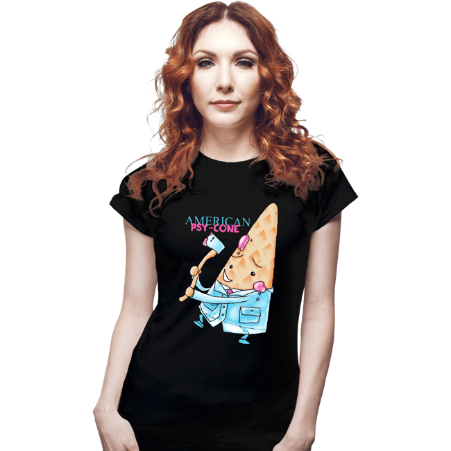 Secret_Shirts Fitted Shirts, Woman / Small / Black Psy Cone