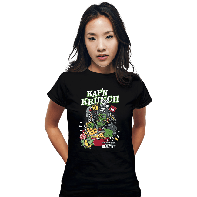 Secret_Shirts Fitted Shirts, Woman / Small / Black Kap'n Krunch!