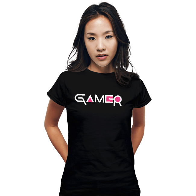 Secret_Shirts Fitted Shirts, Woman / Small / Black Squid Gamer