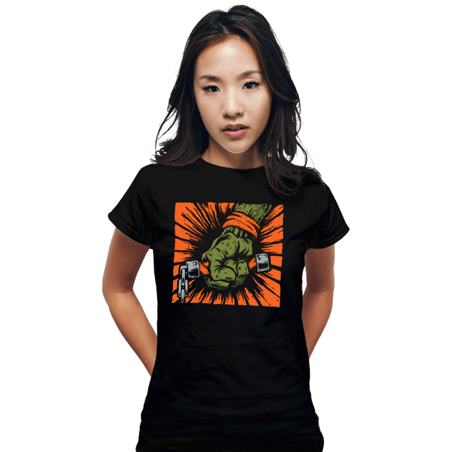 Shirts Fitted Shirts, Woman / Small / Black Saint Pizza