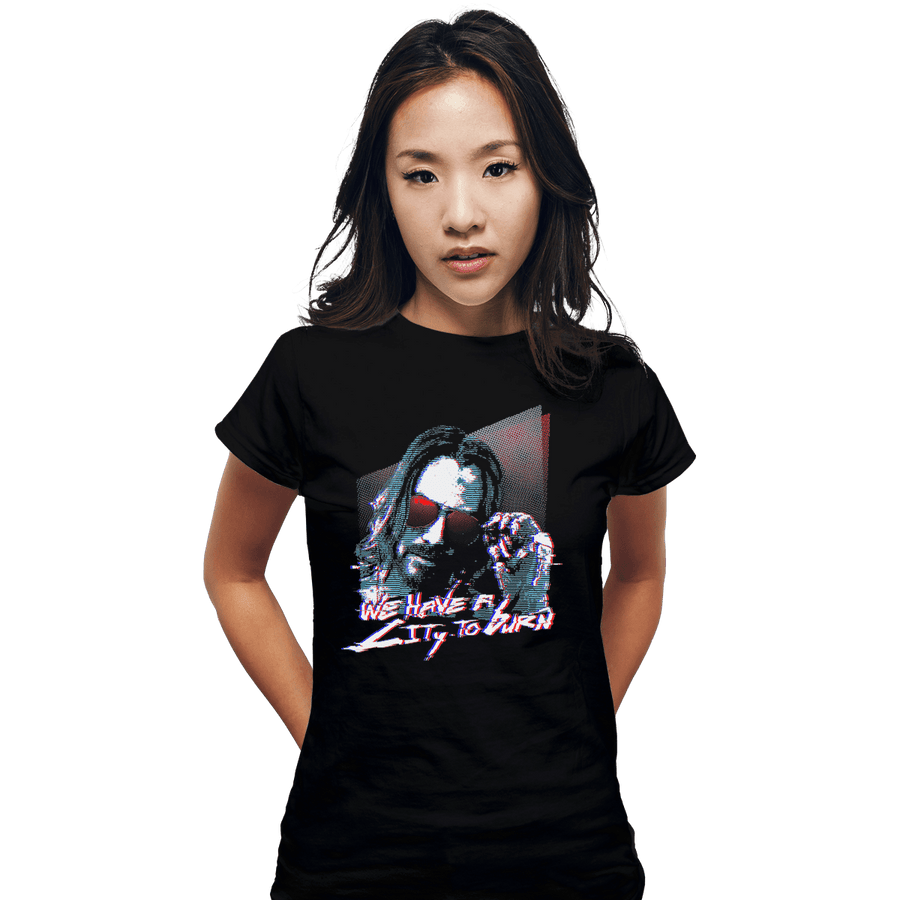Shirts Fitted Shirts, Woman / Small / Black City To Burn Down