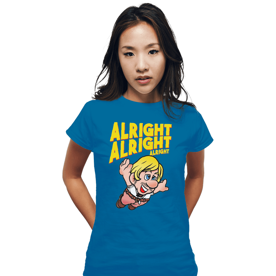 Shirts Fitted Shirts, Woman / Small / Sapphire Super Alright Bros.