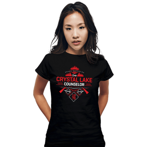 Shirts Fitted Shirts, Woman / Small / Black Crystal Lake Staff