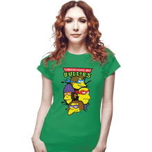 Load image into Gallery viewer, Shirts Fitted Shirts, Woman / Small / Irish Green Ninja Bullies
