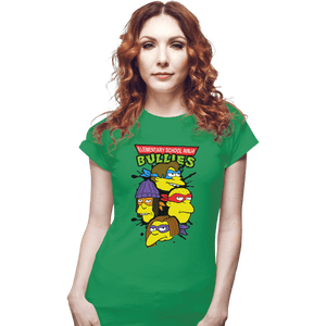 Shirts Fitted Shirts, Woman / Small / Irish Green Ninja Bullies