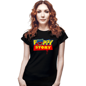 Secret_Shirts Fitted Shirts, Woman / Small / Black Poppy Story