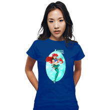 Load image into Gallery viewer, Secret_Shirts Fitted Shirts, Woman / Small / Royal Blue Sailor Ariel
