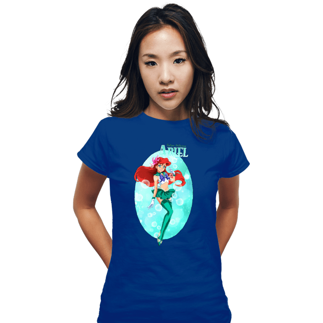 Secret_Shirts Fitted Shirts, Woman / Small / Royal Blue Sailor Ariel