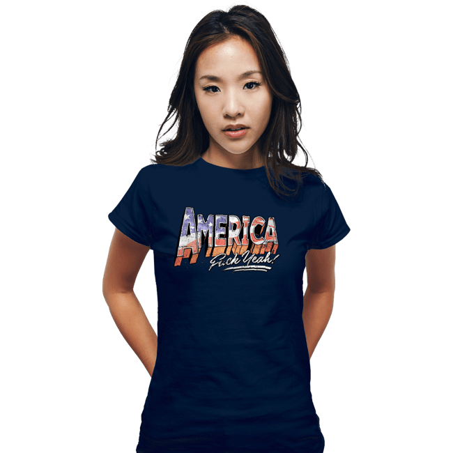 Secret_Shirts Fitted Shirts, Woman / Small / Navy F Yeah!
