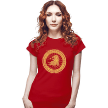 Load image into Gallery viewer, Shirts Fitted Shirts, Woman / Small / Red Seal Of Lions
