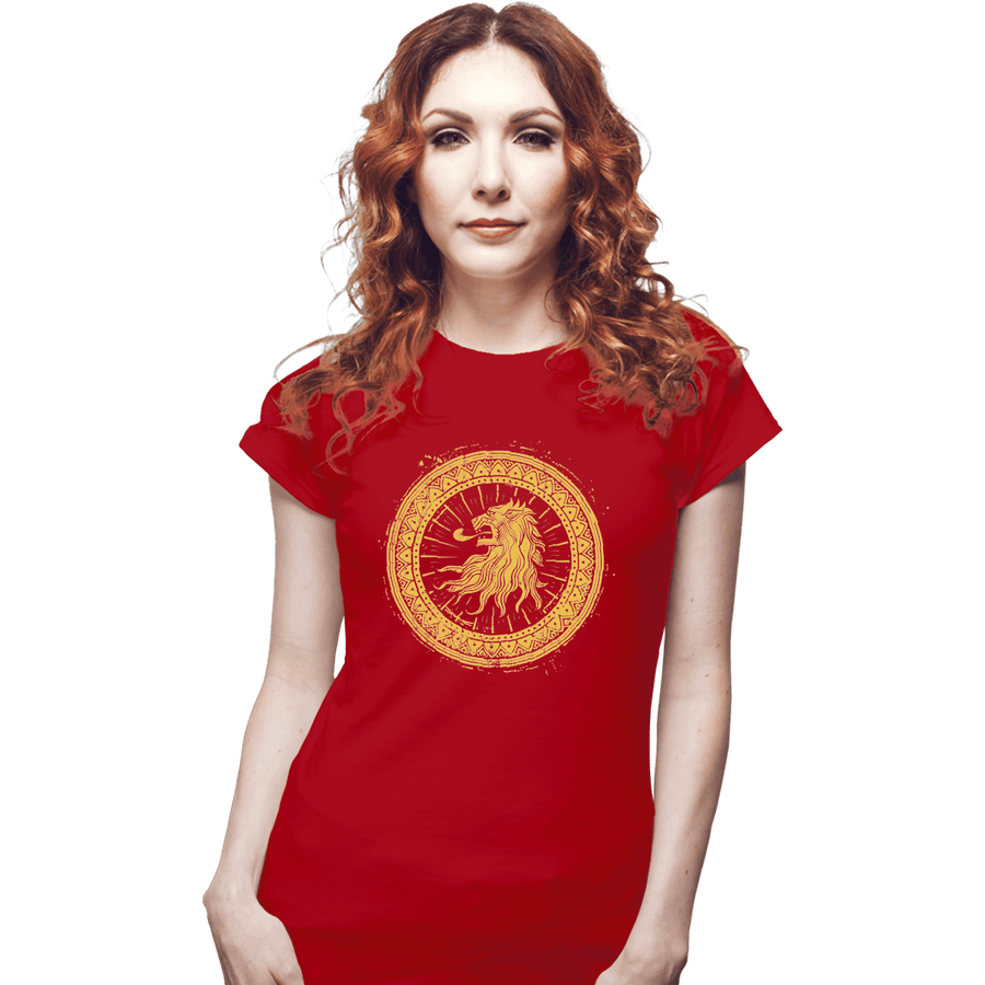 Shirts Fitted Shirts, Woman / Small / Red Seal Of Lions