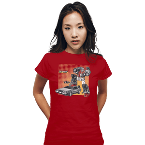 Shirts Fitted Shirts, Woman / Small / Red Marty McPrime
