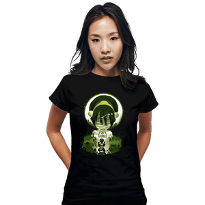 Daily_Deal_Shirts Fitted Shirts, Woman / Small / Black Earthbender