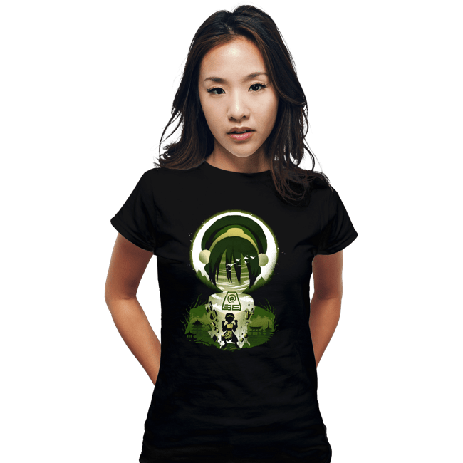 Daily_Deal_Shirts Fitted Shirts, Woman / Small / Black Earthbender
