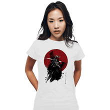 Load image into Gallery viewer, Shirts Fitted Shirts, Woman / Small / White Mandalorian Samurai
