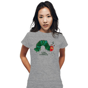 Daily_Deal_Shirts Fitted Shirts, Woman / Small / Sports Grey Hangry Caterpillar