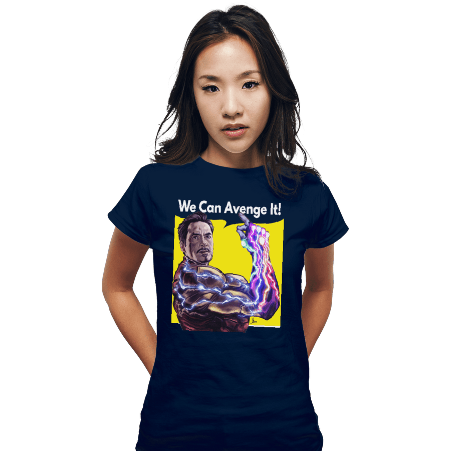 Shirts Fitted Shirts, Woman / Small / Navy We Can Avenge It!