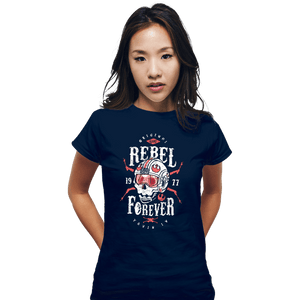 Shirts Fitted Shirts, Woman / Small / Navy Rebel Forever