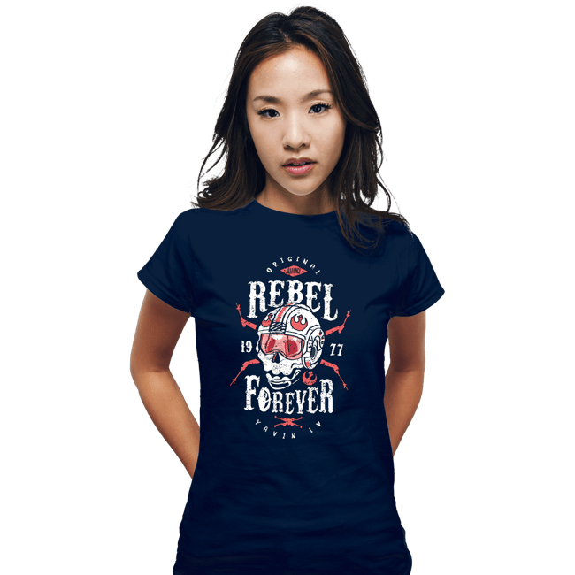 Shirts Fitted Shirts, Woman / Small / Navy Rebel Forever
