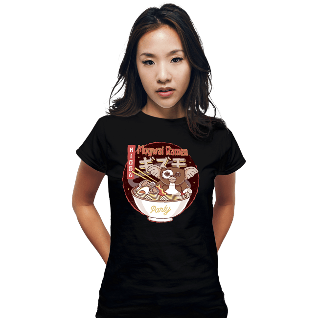 Shirts Fitted Shirts, Woman / Small / Black Mogwai Night Ramen