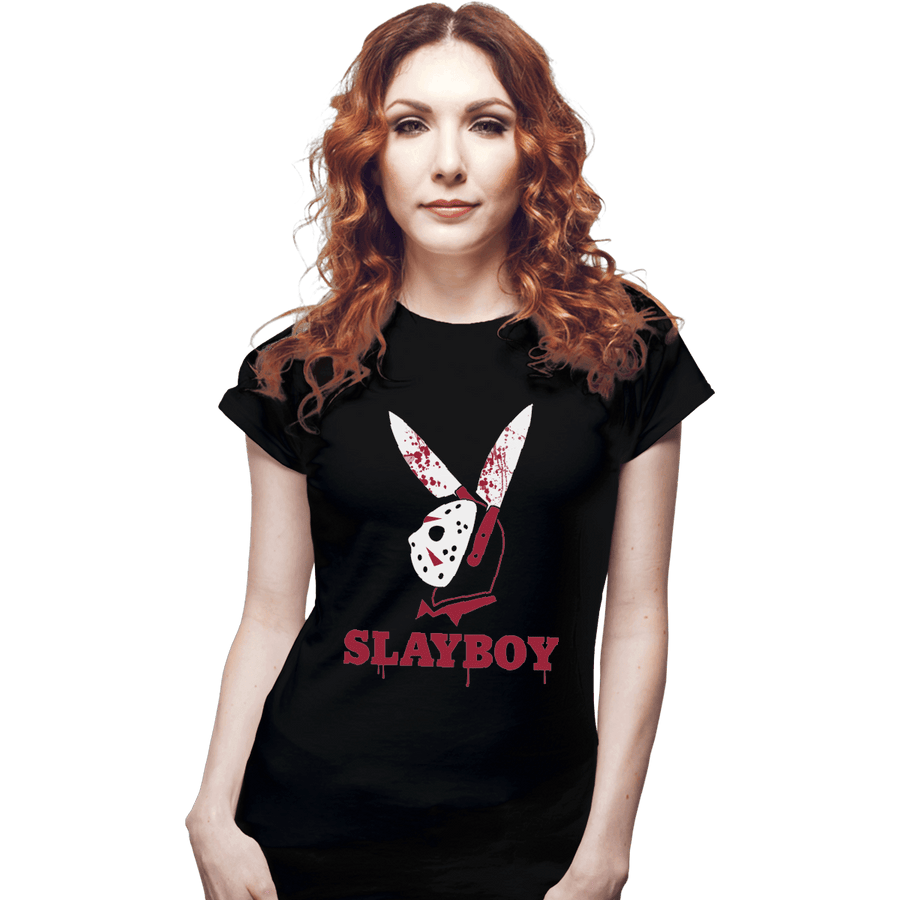 Shirts Fitted Shirts, Woman / Small / Black Slayboy