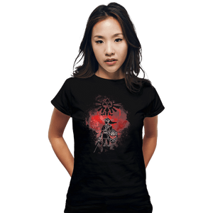 Shirts Fitted Shirts, Woman / Small / Black Dark Link Art