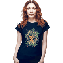 Load image into Gallery viewer, Shirts Fitted Shirts, Woman / Small / Navy The True King
