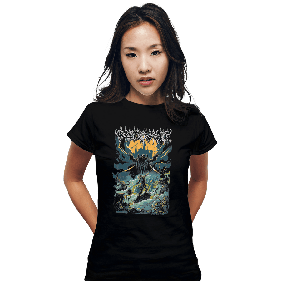 Shirts Fitted Shirts, Woman / Small / Black Darkness Is My Slave