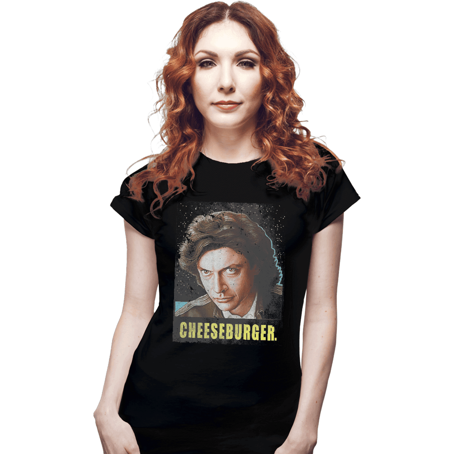 Shirts Fitted Shirts, Woman / Small / Black Cheeseburger
