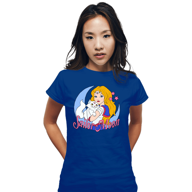 Secret_Shirts Fitted Shirts, Woman / Small / Royal Blue USA Sailor Moon