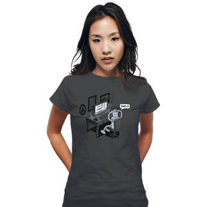 Secret_Shirts Fitted Shirts, Woman / Small / Charcoal Robot's Problem