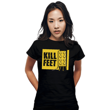 Load image into Gallery viewer, Shirts Fitted Shirts, Woman / Small / Black Kill Feet
