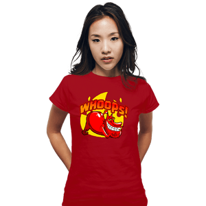Secret_Shirts Fitted Shirts, Woman / Small / Red Whoops!