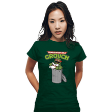 Load image into Gallery viewer, Shirts Fitted Shirts, Woman / Small / Irish Green Teenage Mutant Ninja Grouch
